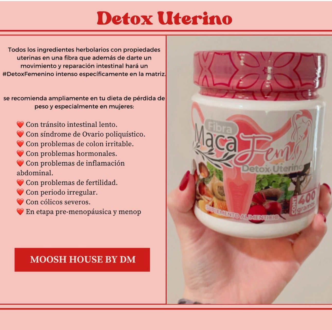 Fibra macafem (detox uterino)