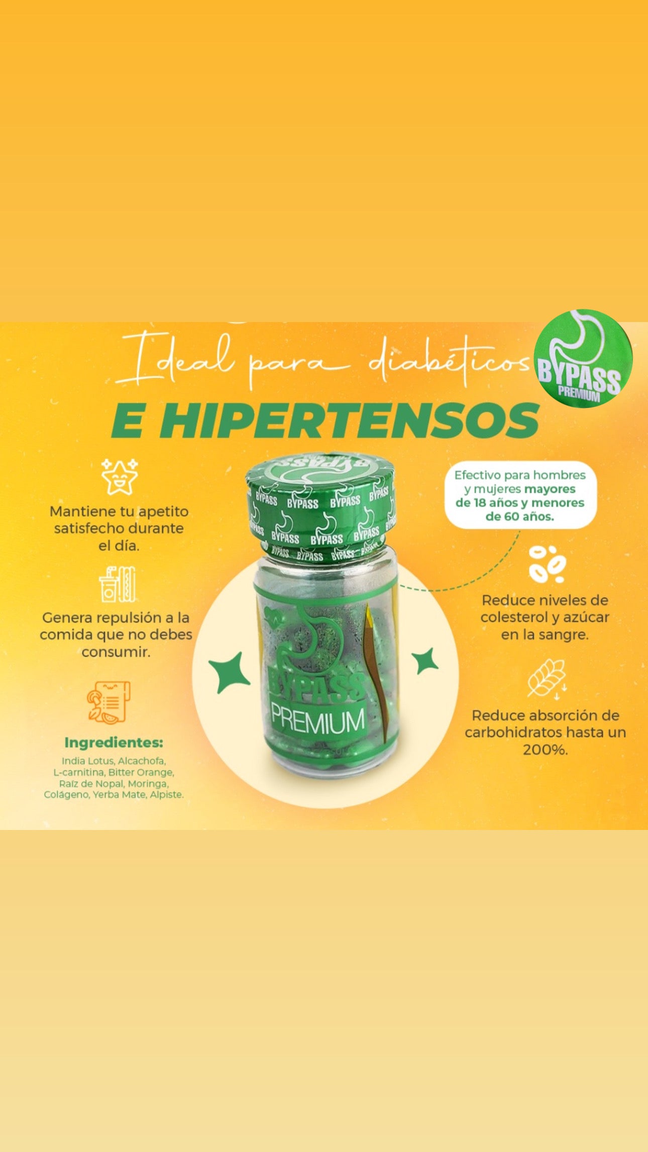 DUO BYPASS (hipertensos y diabeticos)
