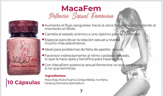 MACA POTENCIA SEXUAL WOMEN