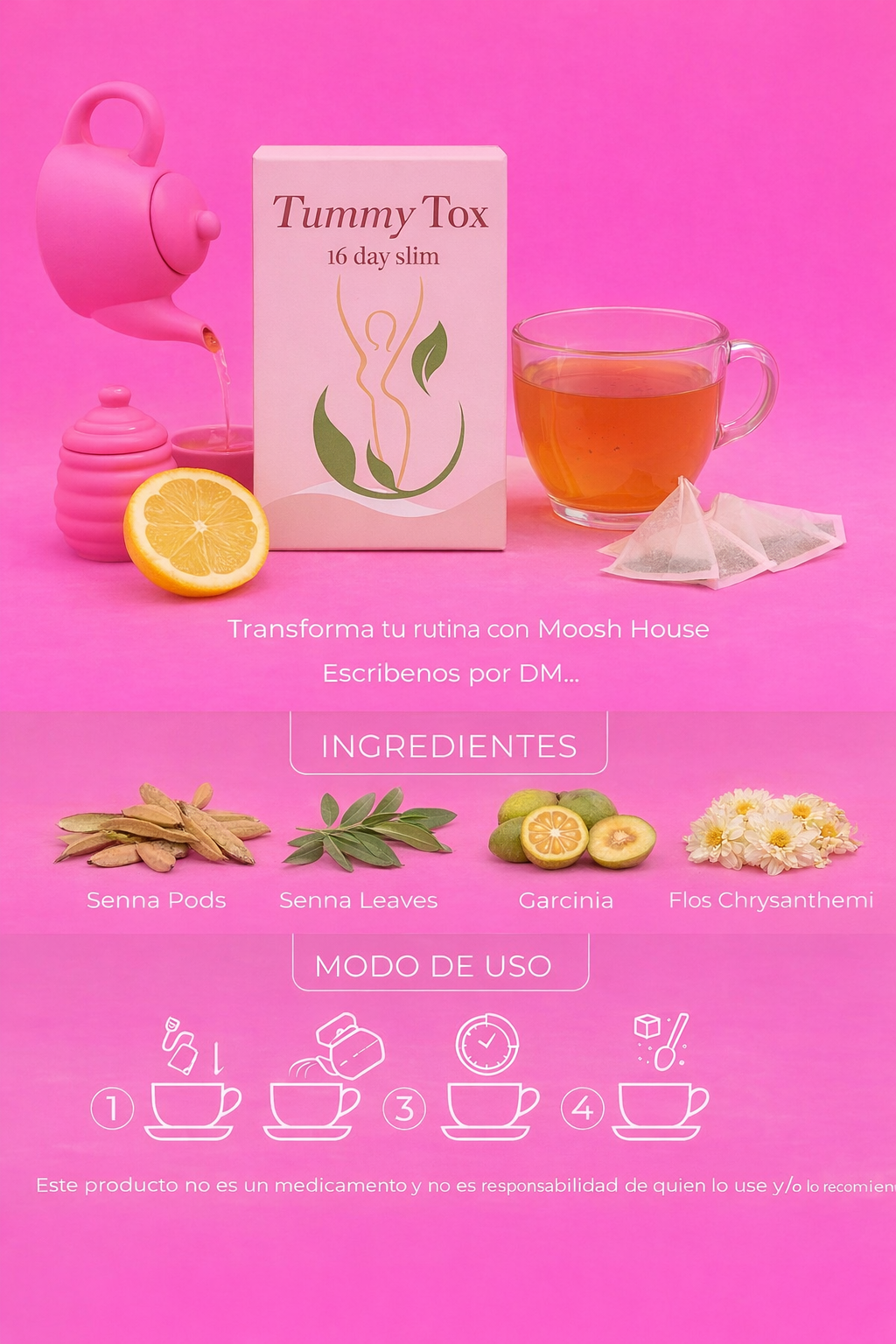 TummyTox 16 – Té Detox Herbal de 16 Días