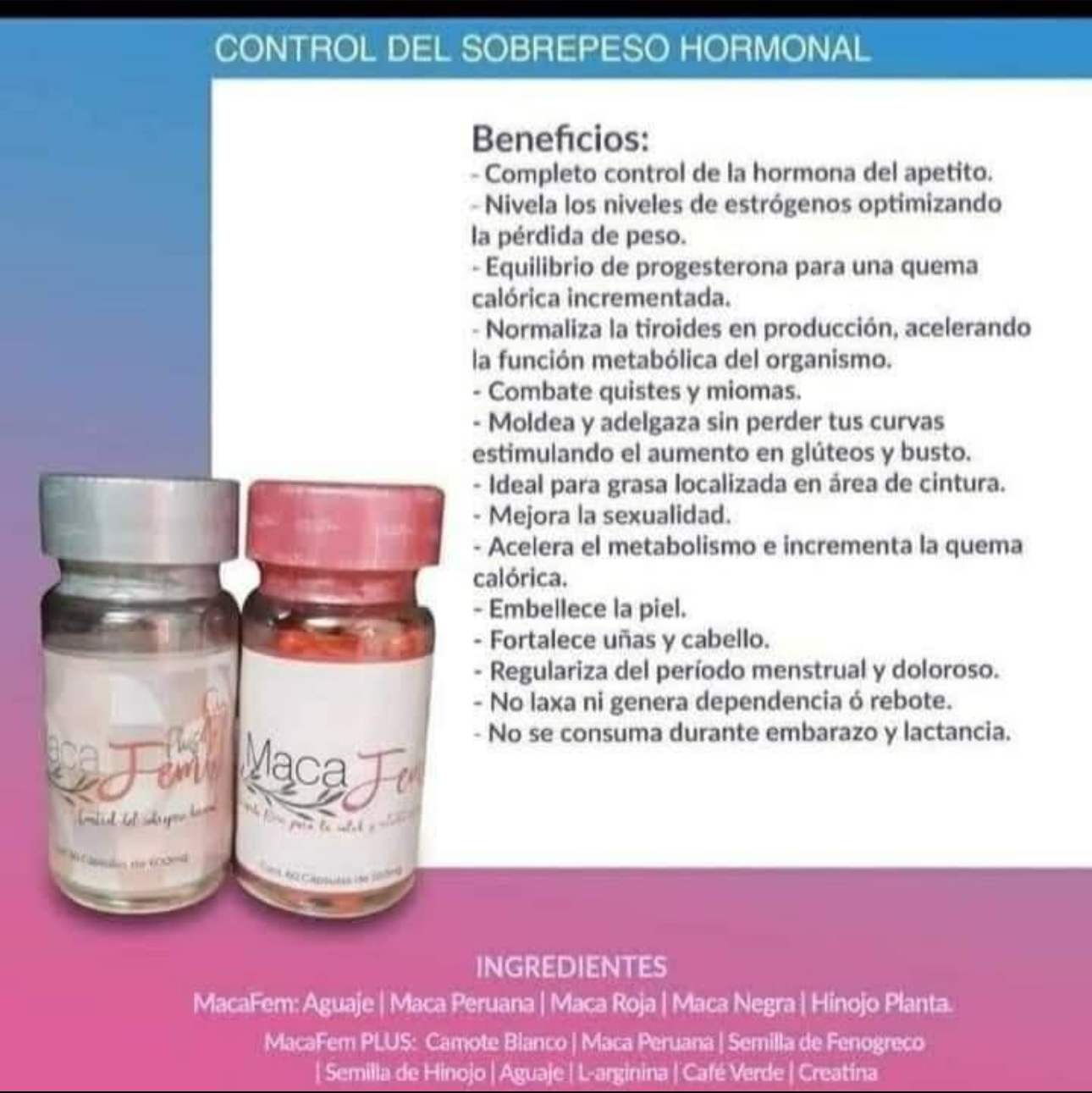 Duo macafem (hormonal treatment)